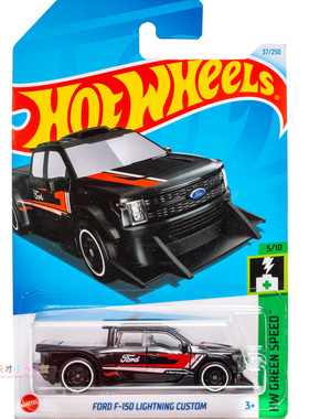 37号 FORD F-150 LIGHTNING CUSTOM 福特 黑色 美泰风火轮 HW GRE