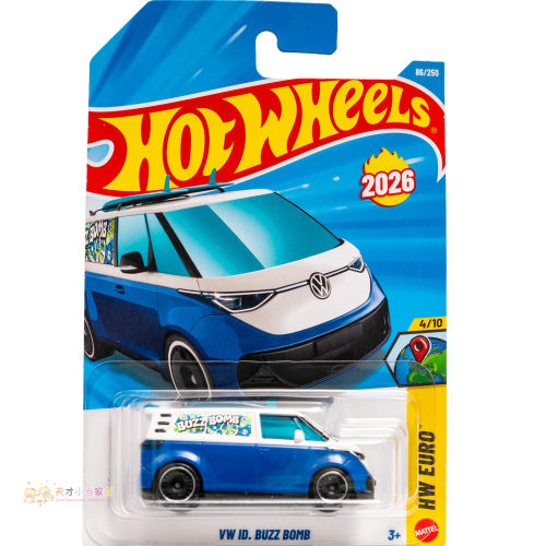 86号 VW ID.BUZZ BOMB 大众 蓝白色 风火轮 HW EURO系列26H