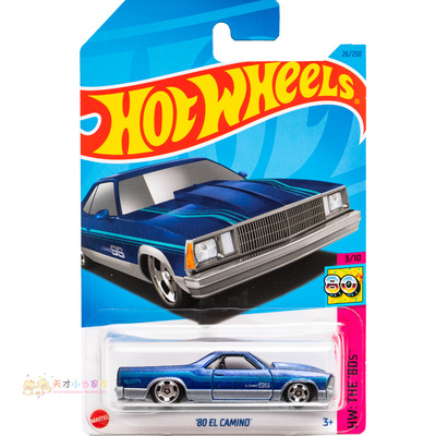 26号 '80 EL CAMINO 蓝色 风火轮 HW THE'80S'系列23C23D