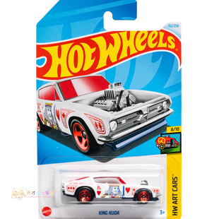 152号 KING KUDA 扑克红桃K白色 风火轮 HW ART CARS系列24N