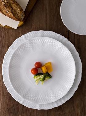 现货日本Noritake则武cher blanc雪儿碗杯平盘水杯小碟子餐具家用