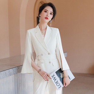 时尚 韩国高端职业套装 韩版 西服两件套薄 女2024春夏新款 女神范正装