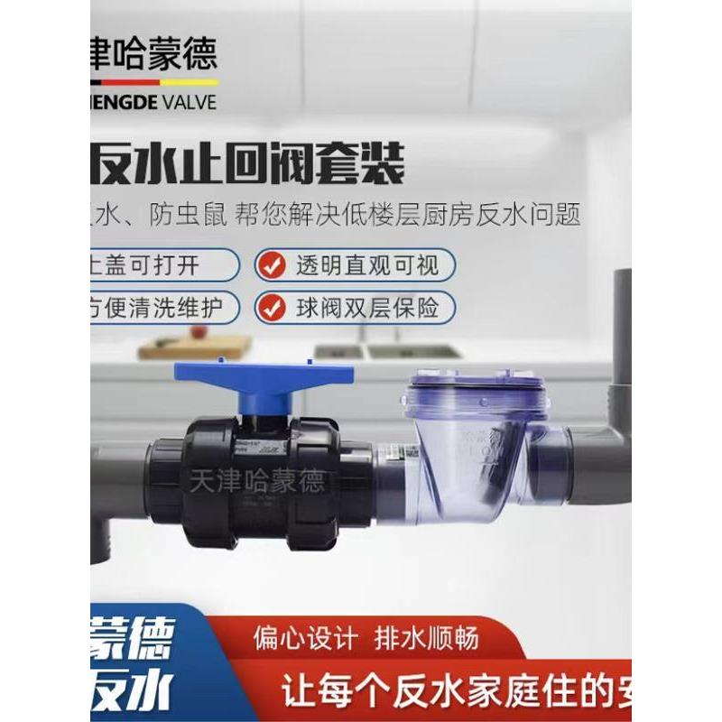 哈蒙德正品厨房止逆阀pvc
