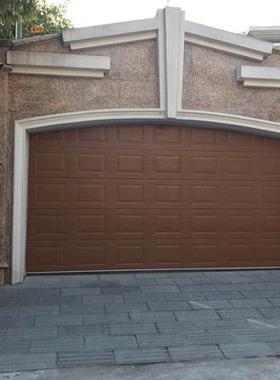 木纹遥控车库门|电动车库门|车库卷帘门