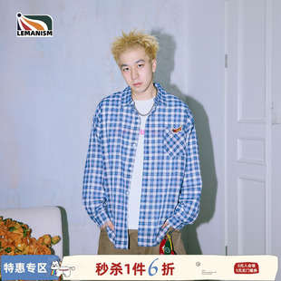 纯棉寸衣休闲防晒衬衣外套女 男2025春夏季 lemanism腊肠狗长袖 衬衫
