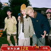 复古情侣款 lemanism巴恩风翻领撞色潮牌夹克男2024新款 秋季 外套女