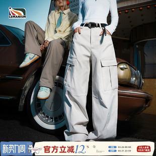 男2026春季 裤 新款 情侣款 女 lemanism美式 休闲长裤 潮牌纯色口袋工装