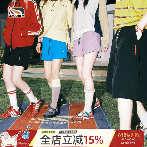 美式潮流抽绳休闲短裤男情侣款女