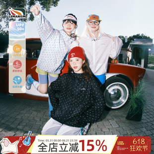 lemanism美式潮牌满印波点防晒衣男款夹克夏新款情侣款防晒服外套