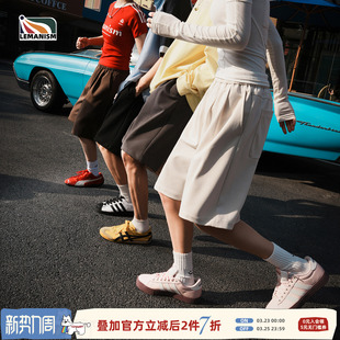 潮流纯色莱赛尔休闲短裤 五分裤 男2026夏季 卫裤 女 新款 lemanism美式