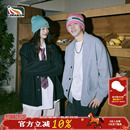 lemanism日系复古慵懒纯色华夫格V领开衫 卫衣男秋冬休闲情侣外套