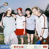 潮流两条杠短袖 半袖 T恤男2026夏季 情侣款 女上衣 新款 lemanism美式