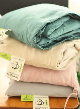 高支100S纯棉贡缎加厚新疆长绒棉床笠单件 纯色全棉床笠罩三件套