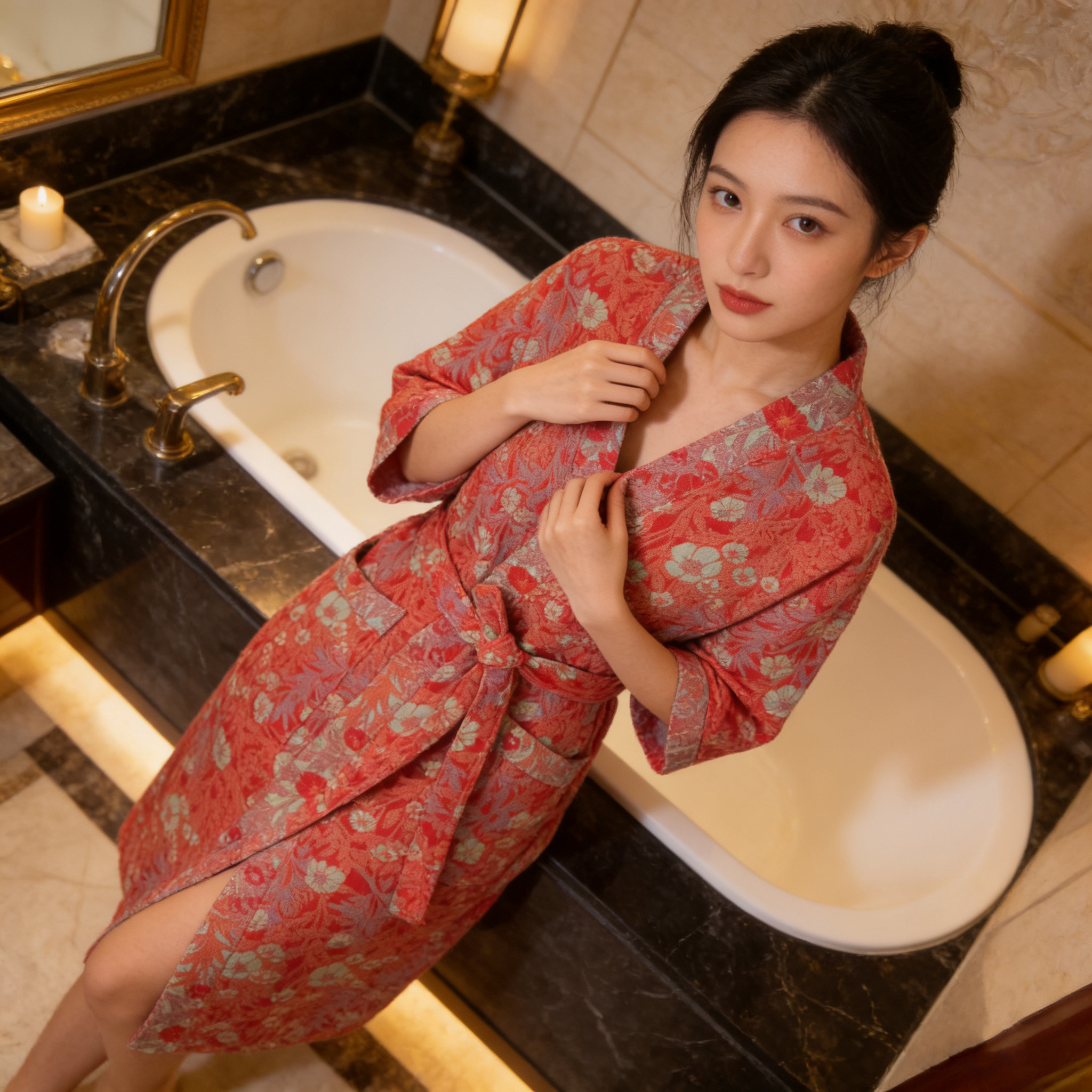 双层纱浴袍纯棉春秋冬季男女士睡袍情侣晨袍全棉家居服吸水洗澡