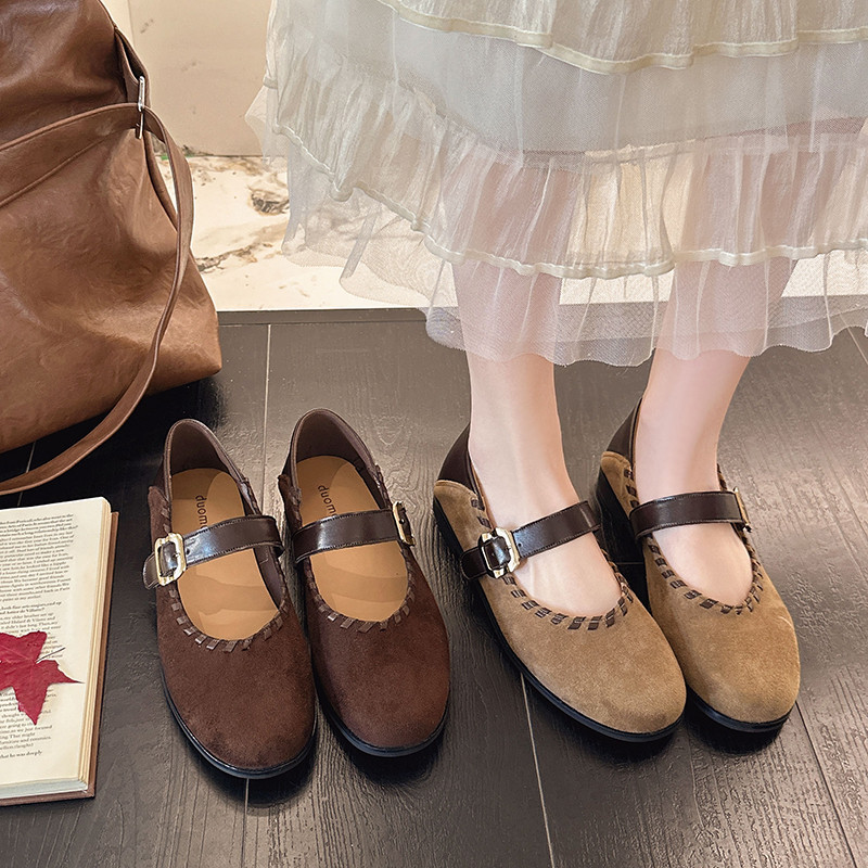 复古百搭玛丽珍鞋女2026春季新款爆款气质温柔单鞋配裙子平底鞋子,女鞋,玛丽珍鞋,淘宝优惠券,粉丝福利购,淘宝优惠卷