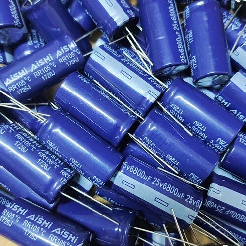 议价艾华 25v6800uf 直插软脚铝电解电容 68可维修