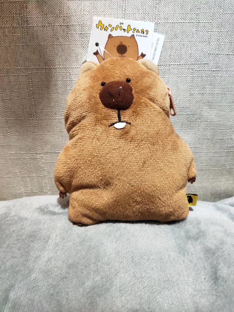 水豚卡皮巴拉毛绒玩具卡包