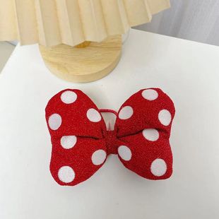 小红书同款 少女心JK风 乐园款红色蝴蝶结头绳 发圈 发绳 挂件