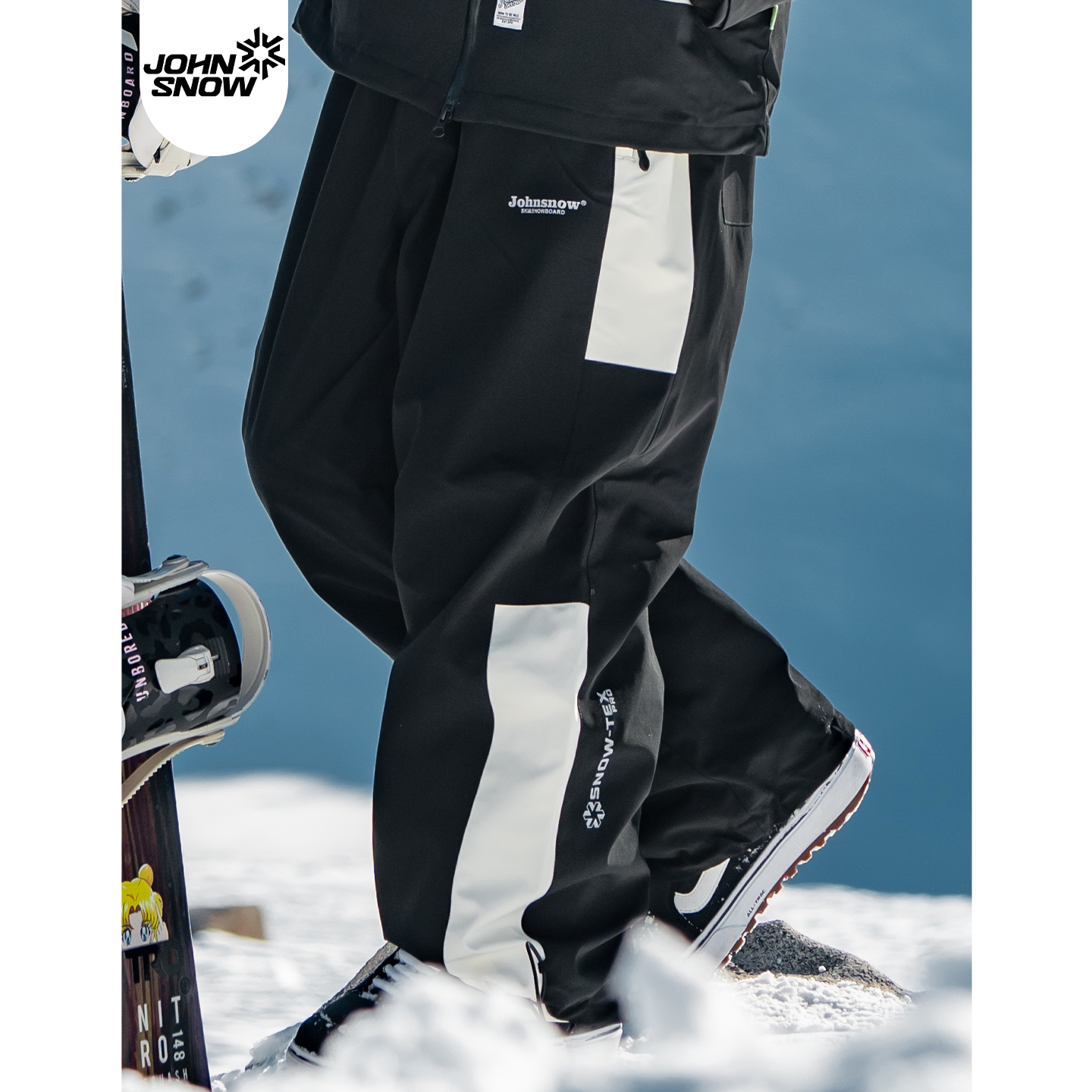 Johnsnow单板滑雪裤女款宽松