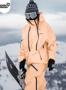 john snow滑雪服套装女款男2025新款单板双板防风防水3L冲锋外套