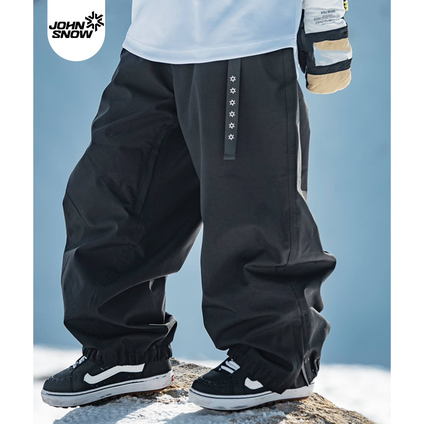 John snow滑雪裤女款男25新款专业防水防风保暖单板宽松雪服裤子