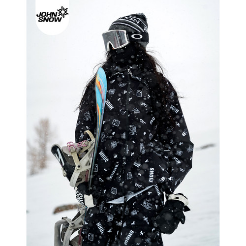 小红书博主推荐！数码印花滑雪服