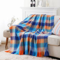 Nordic-style colorful checkered blankets, sofa blankets, autumn and winter blankets, office nap blankets, and blankets at the end of the bed thumbnail 7