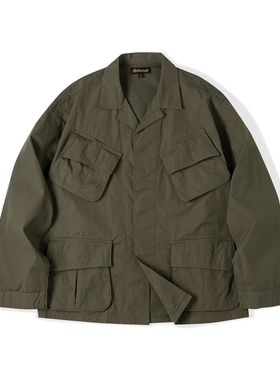 NATIVEWELL丛林军事夹克复古经典四袋丛林TCU 抗撕裂高密日本面料