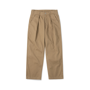 NATIVEWELL机械师工装长裤重磅水洗长绒棉宽松直筒