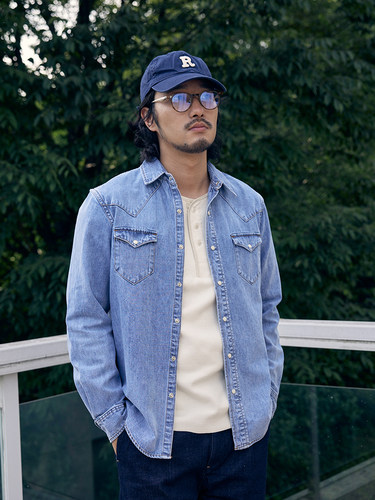 nativewell厚款衬衫翻领