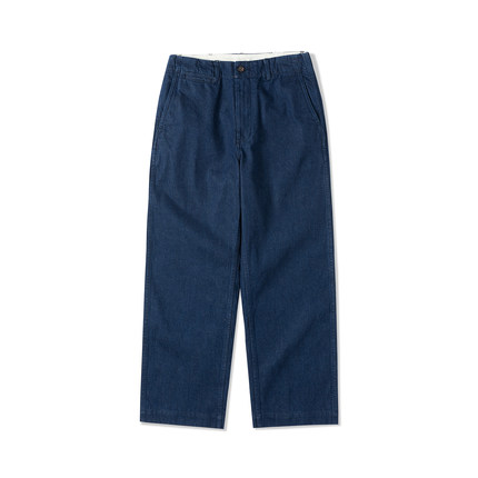 NATIVEWELL水洗牛仔Chino Army宽松直筒conedenim长绒棉