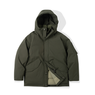 NATIVEWELL新版山系蓬松复古中款户外白鹅绒羽绒服东丽机能面料