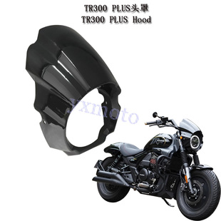 适用TR300 PLUS 改装头罩 猪头罩 导流罩 灯罩 装饰配件 无损安装