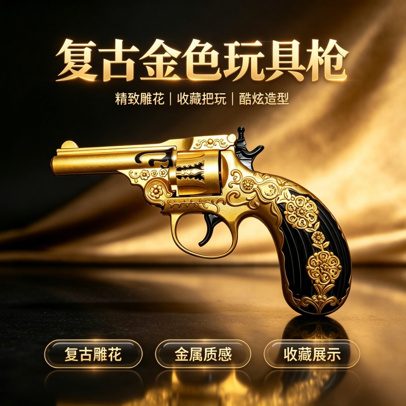 正总才左轮砸炮枪砸响枪全金属火炮玩具枪儿童炮枪不可发射男孩玩