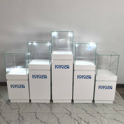 定制烤漆玻璃展示柜不锈钢