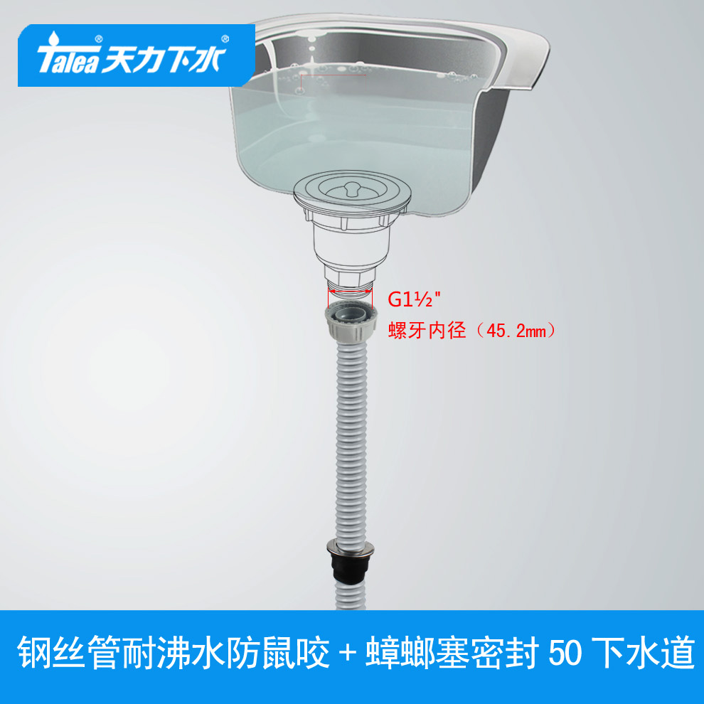 下水管洗菜盆排水管厨房水槽