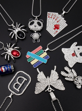 潮酷蜘蛛项链男女朋克嘻哈风挂链