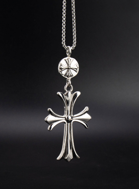 欧美复古朋克十字架项链男配饰链