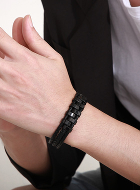 潮牌通用钛钢国潮帅气高级感