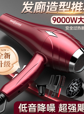 吹风机大功率9000W超大5000理发店专用发型师3800W家用大风力速干