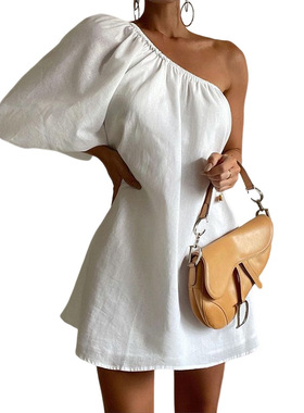 FD1222 Summer women dress black white color 连衣裙