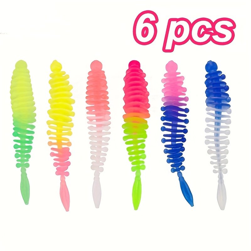 6件装6色软饵5.5厘米1.2克重轻舞虫钓鱼用,户外/登山/野营/旅行用品,路亚饵,淘宝优惠券,粉丝福利购,淘宝优惠卷