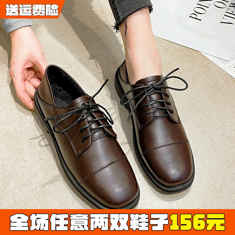 厚底英伦风新款小皮鞋