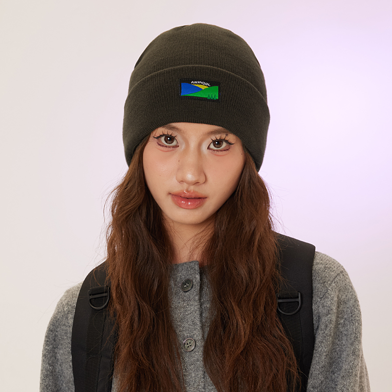 户外针织帽大头围女护耳日系保暖