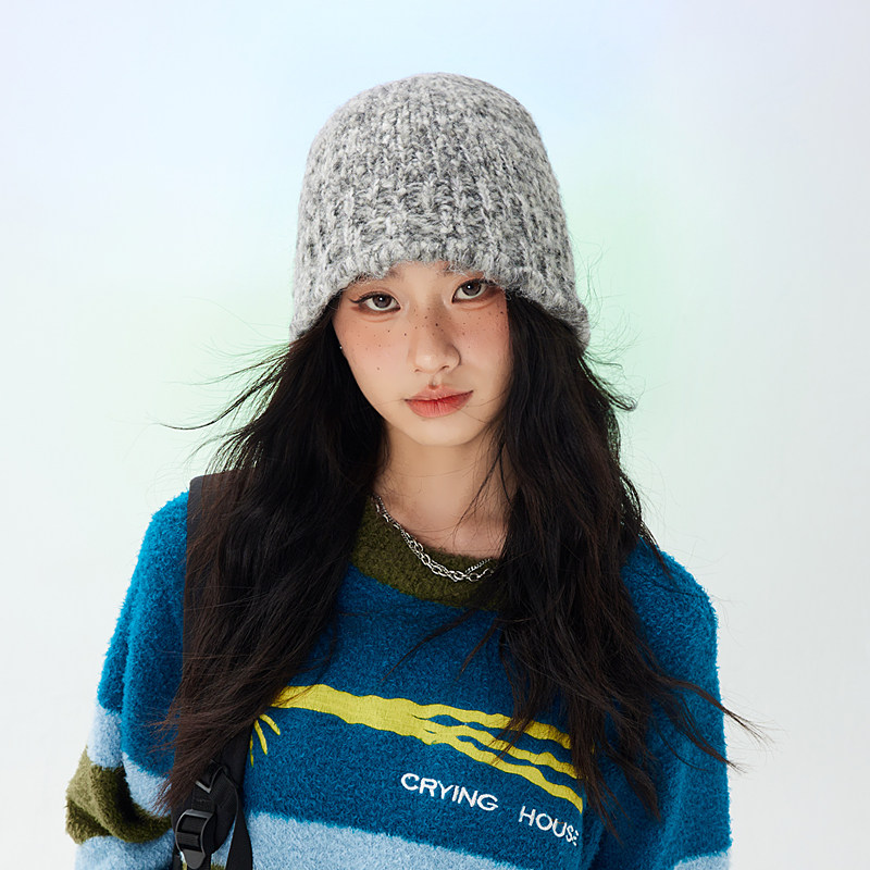 针织渔夫帽出游日系男女秋冬保暖