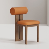 中古餐椅全实木轻奢高级家用简约现代餐桌椅诧寂风设计师皮布椅子