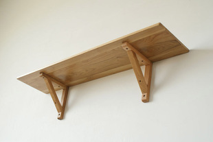 包邮三角支架松木托架层板支撑架墙壁挂架北京实木一字搁板置物架