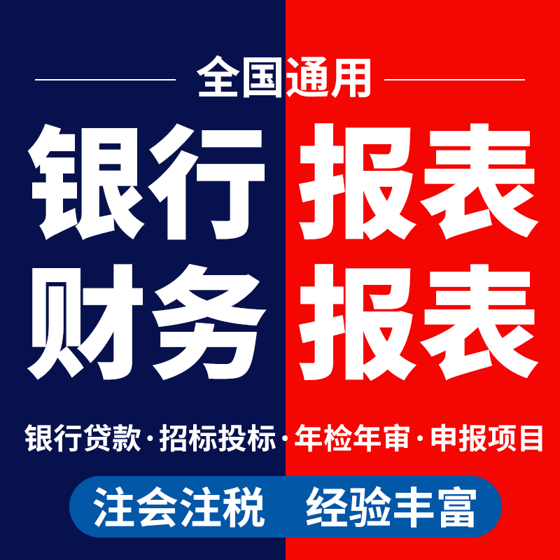 代做财务报表编制作调整修改美化资产负债表利润表现金流量表贷款图片