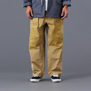 【官方直营】Liberaiders 复古做旧泼漆帆布休闲工装裤长裤25FW