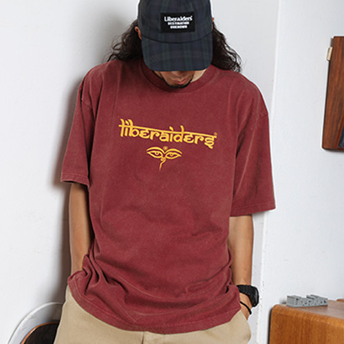 【官方直营】Liberaiders WISDOM EYES复古反转LOGO短袖T恤25SS